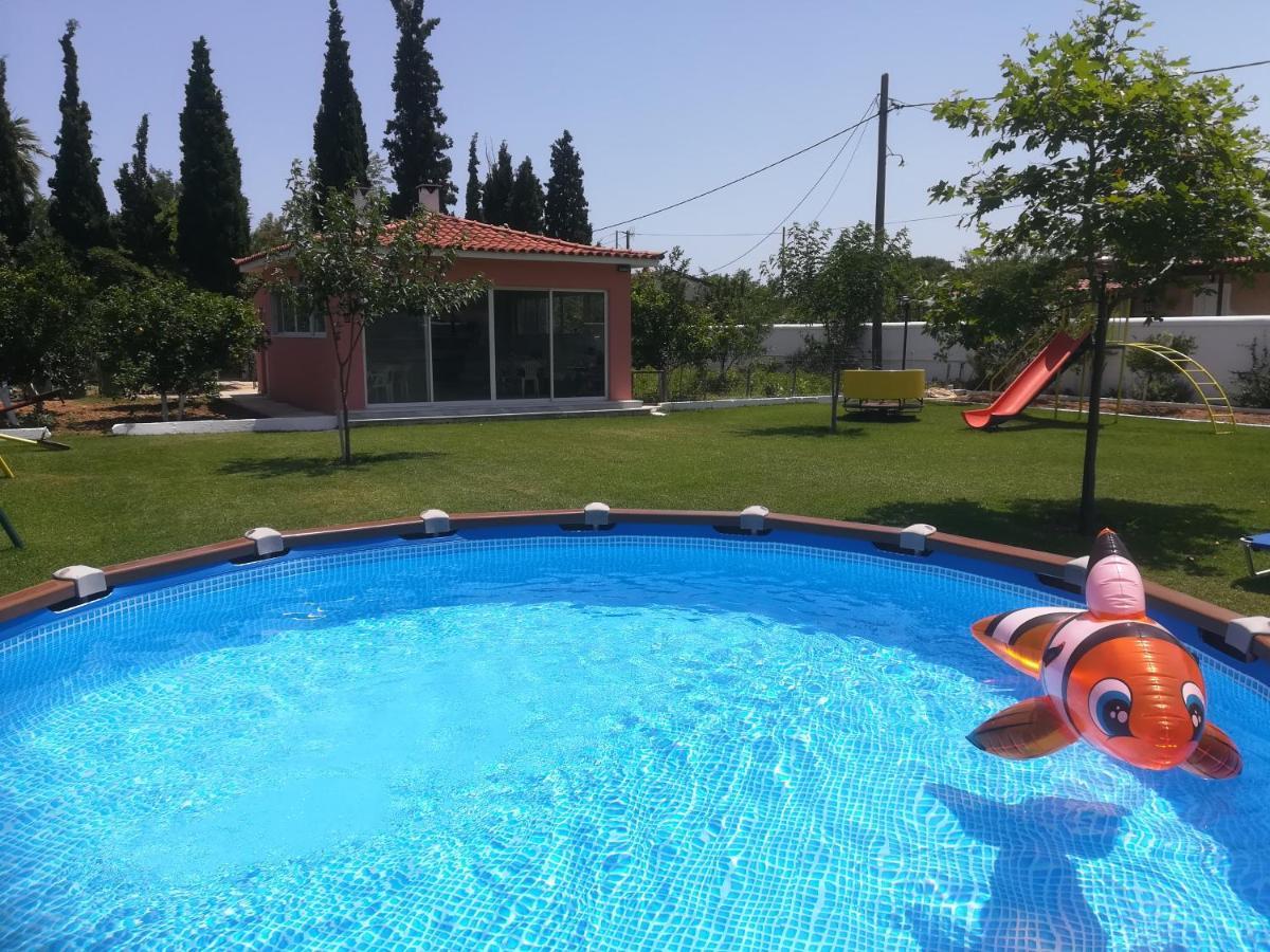 Marathon Beachside Villa 100M From The Beach Schinias Exterior foto