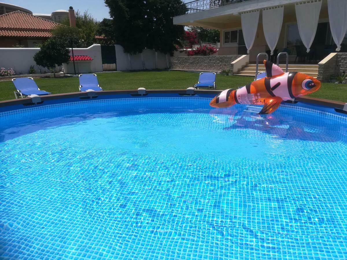 Marathon Beachside Villa 100M From The Beach Schinias Exterior foto